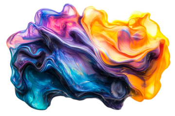Colorful abstract fluid design with bright hues and movement