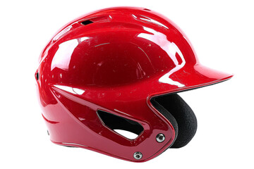 Fototapeta premium Red helmet designed for sports and safety gear