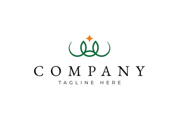 Crown Nature Leaf Logo