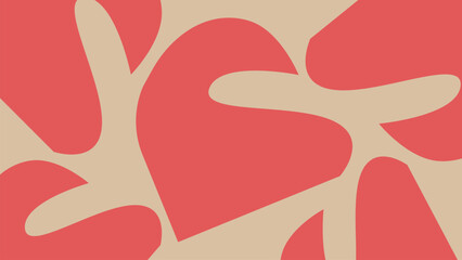 An abstract arrangement of curved coral shapes against a deep navy backdrop. The organic composition and bold color contrast add a sense of movement, ideal for artistic backgrounds and modern layouts.