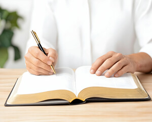 Person studying scripture