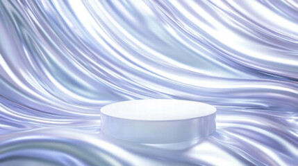 Elegant abstract background with white pedestal for product display and design