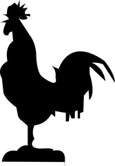 hen silhouette vector and svg file, bird, wing, food