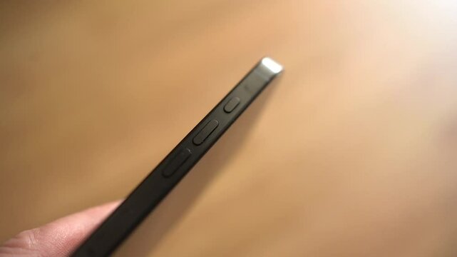 Sidebar with keys iPhone 16 Pro close-up