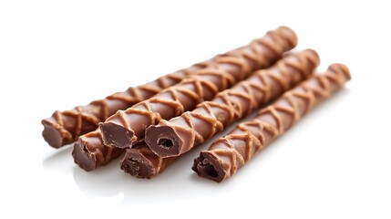 chocolate bar isolated on white