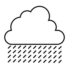 rain cloud icon vector illustration