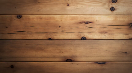 Naklejka premium Rustic Brown Wood Planks Texture Knots