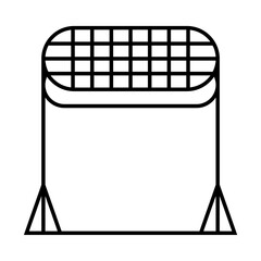 fish grill icon vector illustration