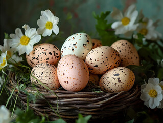 Fototapeta premium Wielkanoc - wielkanocne jajka Pisanki