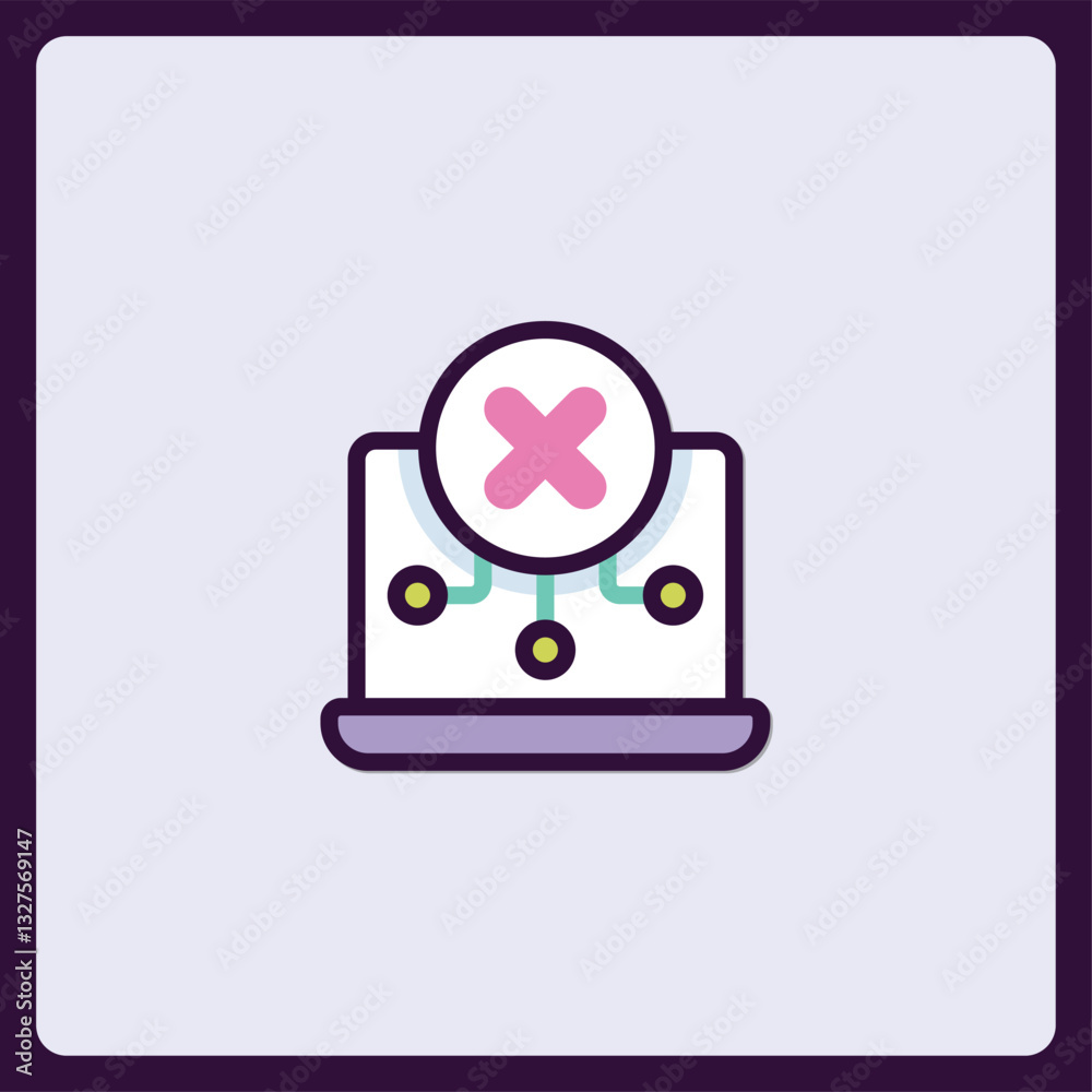 Poster failure indication symbol for system troubleshooting and problem solving