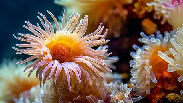Majestic coastal rock formations and diverse marine life