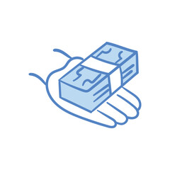 Fototapeta premium Payment hand draw doodle Vector icon