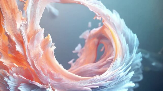 色彩の波紋 - 軽やかな抽象デザイン Colorful Ripples - A Light Abstract Design