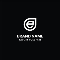 E letter logo design