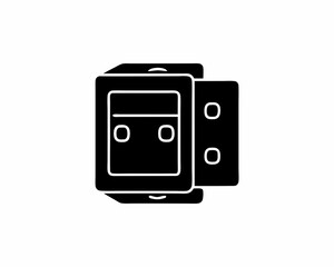 creative details electric switch icon vector illustration 