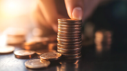 stack of coins