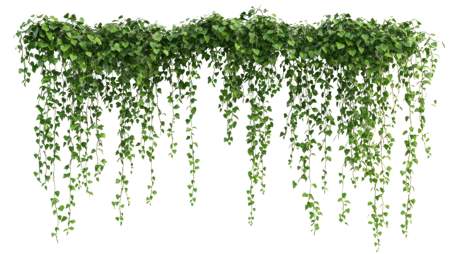 Lush green ivy cascading down a wall, enhancing the natural ambiance of the setting