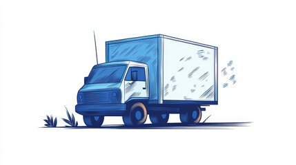 Move service box vector illustration