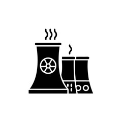 creative details thermal power station icon vector illustration 