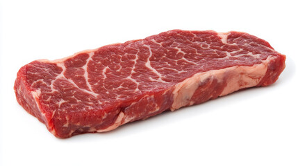 Obraz premium Beef steak raw meat food red fresh cut butcher uncooked chop barbecue bbq slice ingredient vector illustration