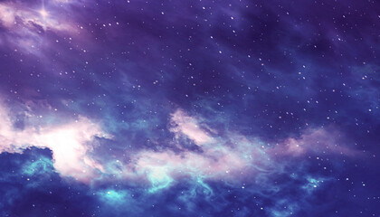 Fantasy landscape, round stone portal in the mountain, neon glow, sunset, fog, reflection in the water.