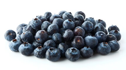 Fresh Blueberries isolated on white background