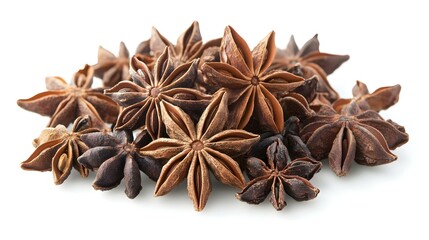 Star anise isolated on white background