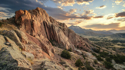 Fototapeta premium sunrise in the mountains
