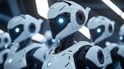 Ai driven robotic assistants full emotional intelligence hyper realistic futuristic AI companions