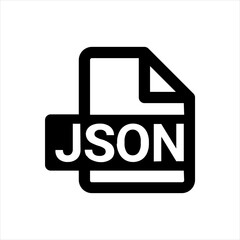 A simple icon representing a JavaScript Object Notation file.