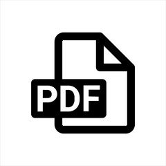 A simple icon representing a Portable Document Format file.