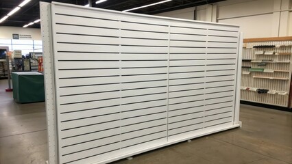 White Slatwall Display Panel