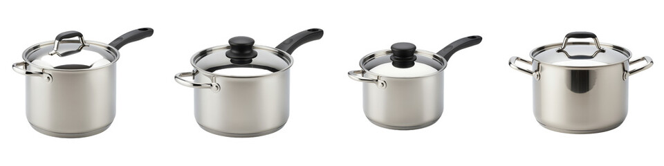 Set of Stainless Steel Saucepan