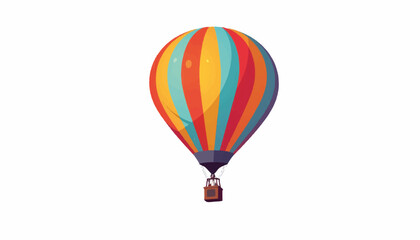 Fototapeta premium Colorful hot air balloon soaring above the sky