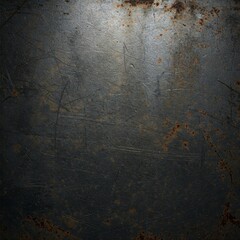Obraz premium Industrial steel panel with deep grunge marks and corrosion