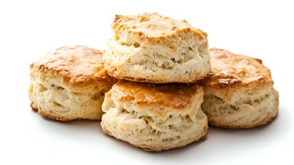 Close-up of three freshly baked scones