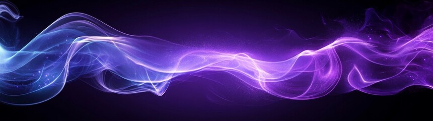 Fototapeta premium An otherworldly abstract depiction of lavender and purple waves in motion, producing a serene, relaxing atmosphere with soft transitions and a flowing feel
