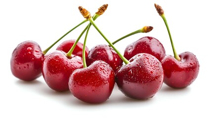 cherries isolated on white background