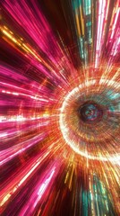 Dynamic Colorful Abstract Digital Art Piece