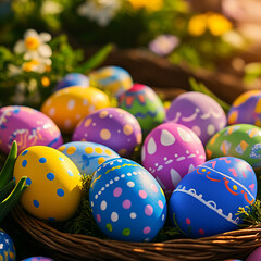 Fototapeta premium A representative image of Easter Day, featuring a vibrant and festive composition