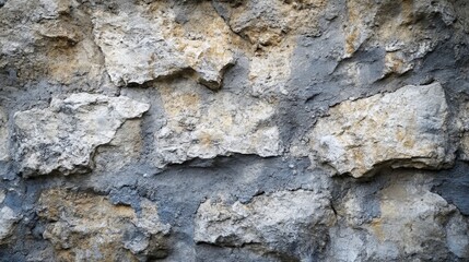 Intricate Stone Wall Texture: A Detailed View of Rustic Masonry