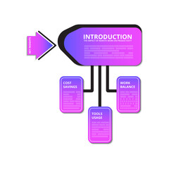 Flow infographic template