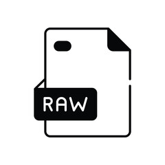 Raw File Vector icon