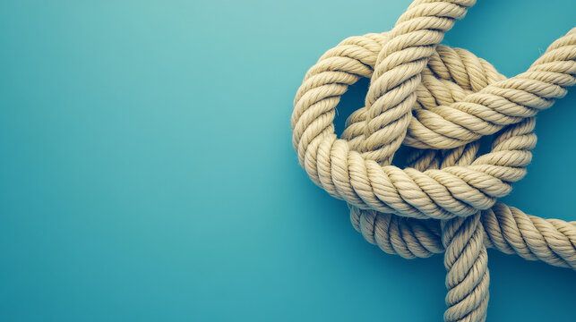 Sea boat rope eight knot vector illustration isolated marine navy cable natural tackle sign