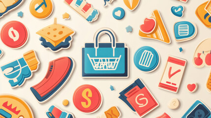 Set of vector badges shop product sale best price stickers advertising tag symbol discount promotion vector illustration.