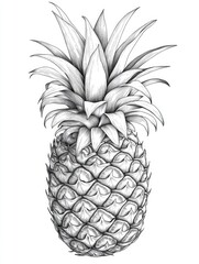 Obraz premium Pineapple Drawing