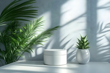 Obraz premium mockup produktu, puste miejsce na tekst, białe tło, studio fotograficzne, makieta reklamowa, wizualizacja, elegancki design, neutralne oświetlenie, fotografia reklamowa, edytowalne tło, branding, prod