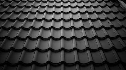 Fototapeta premium Roof tiles of classic texture and detail house seamless pattern material vector illustration