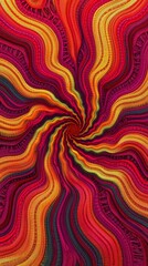Obraz premium Stunning Abstract Spiral Design with Vibrant Colors