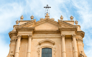 The Cathedral Basilica of San Nicolò is the most important Catholic place of worship in the city of Noto, province of Syracuse, Sicily, Italy